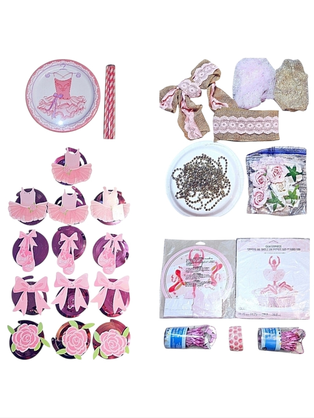 Ballerina Birthday Party Supplies Bundle - NEW & Gently Used